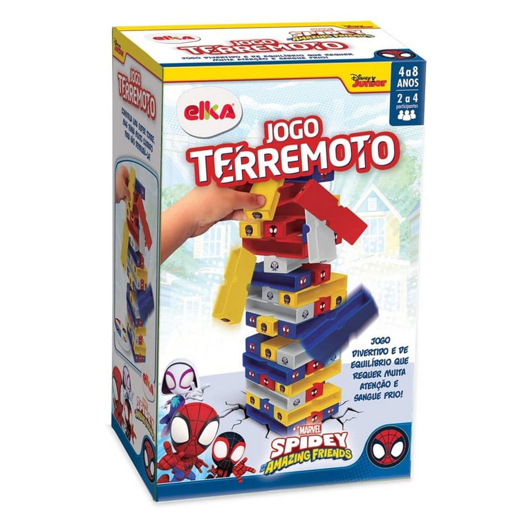 Jogo Terremoto Homem-Aranha e Amigos — vista alternativa