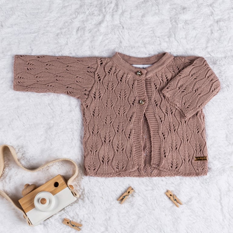 Casaquinho Tricot Vazado Amarelo Camomila