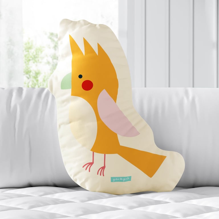 Almofada Calopsita Colorida 33cm