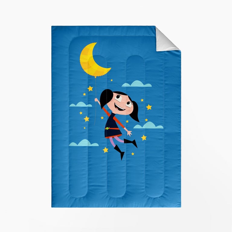 Edredom Infantil Solteiro O Show da Luna Espacial — vista alternativa