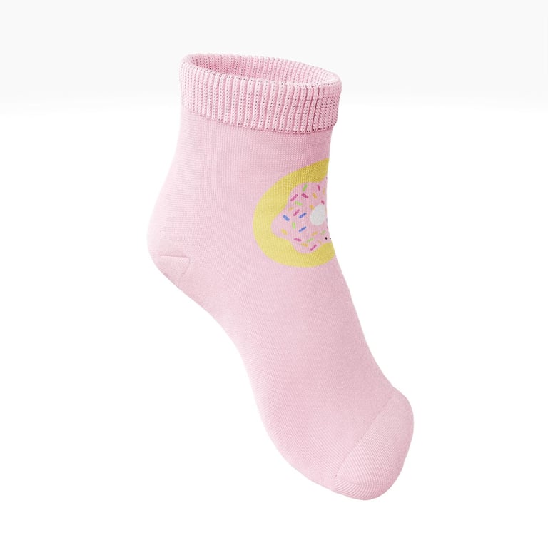 Meia Bebê Donuts Feliz Azul — vista alternativa