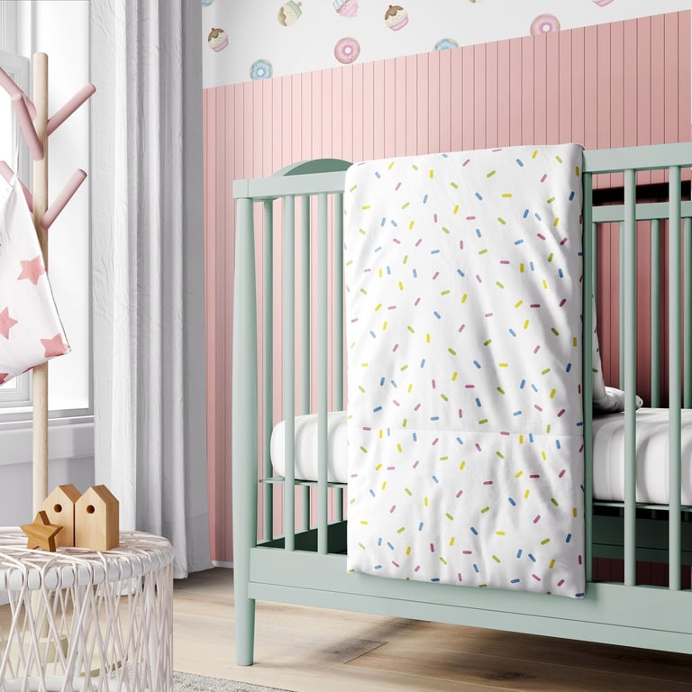 Edredom de Berço Granulado Colorido — vista alternativa