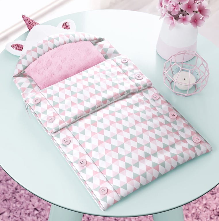 Porta Bebê com Capuz Amiguinhas Unicórnio