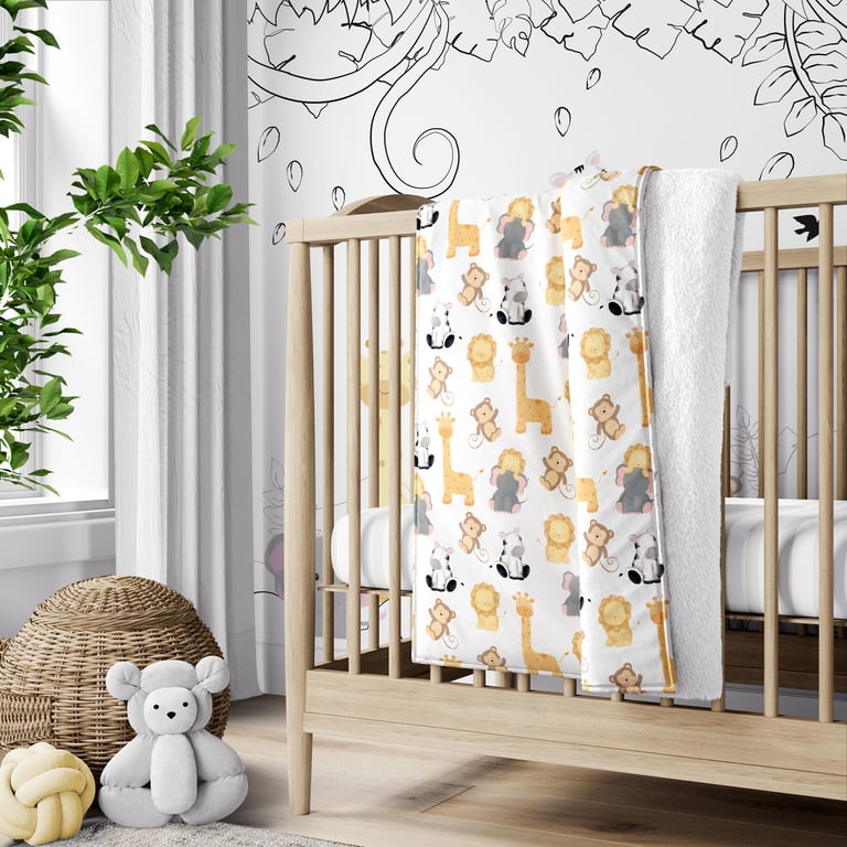 Manta Dupla Face com Soft Safári Aquarela 1M — vista alternativa