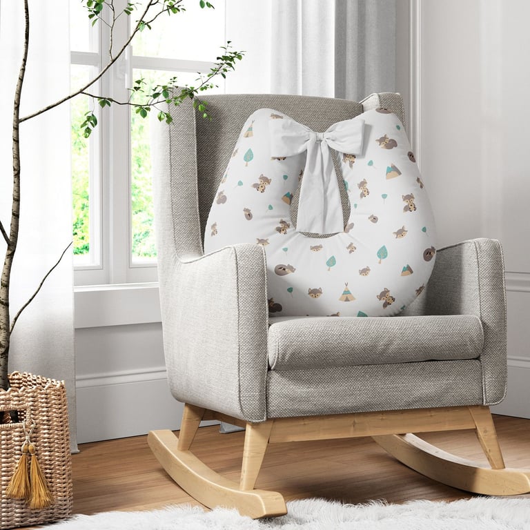 Almofada Amamentação Raposinha Laranja com Laço — vista alternativa