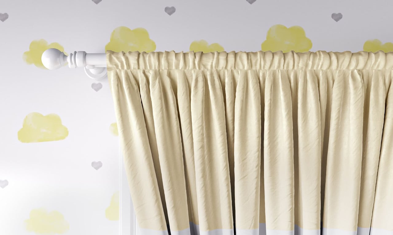 Cortina Amarelo e Branco — vista alternativa