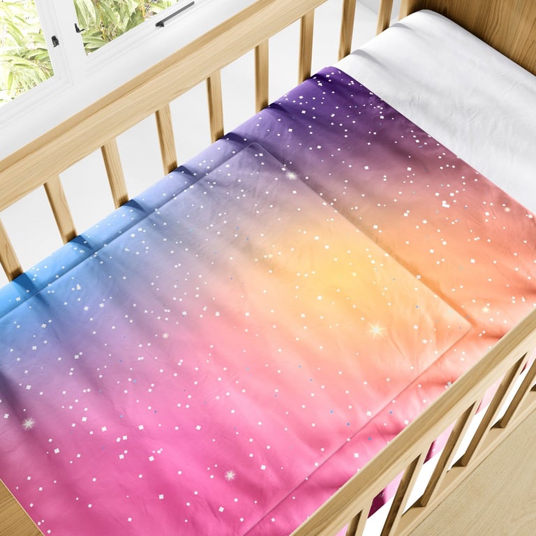 Edredom de Berço Colorido Brilho — vista alternativa