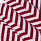Manta Bebê Tricot Chevron Vermelho 80cm - imagem 2