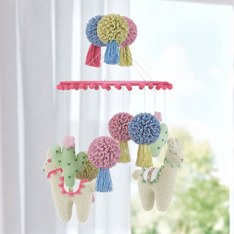 Móbile Amiguinhas Lhamas