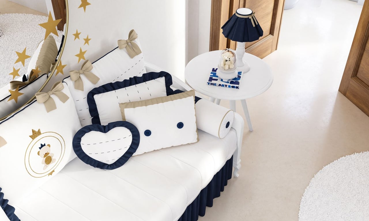 Kit Cama Babá Urso Teddy Realeza — vista alternativa