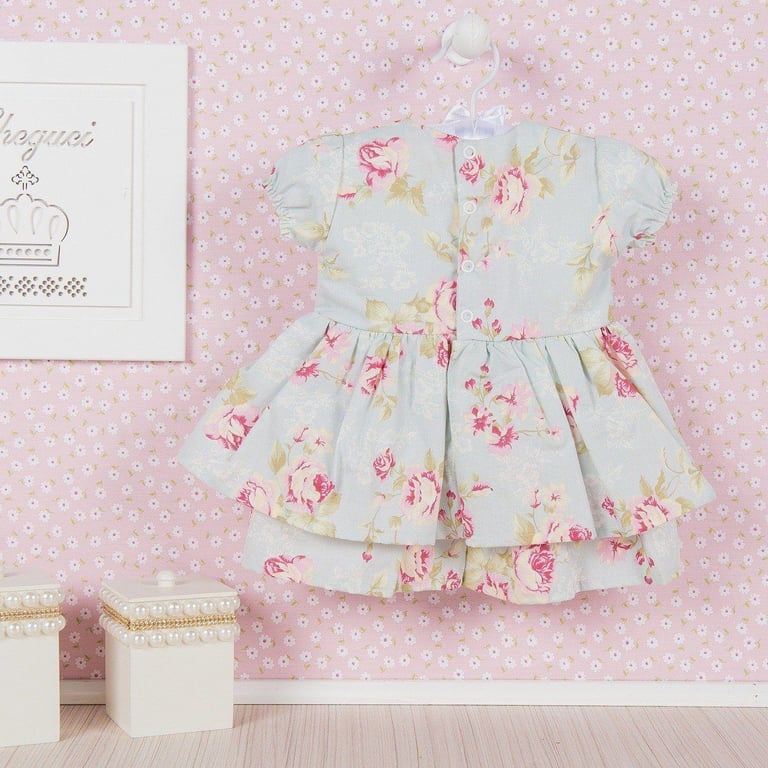 Vestido para Bebê Floral Candy Bege Tam G — vista alternativa