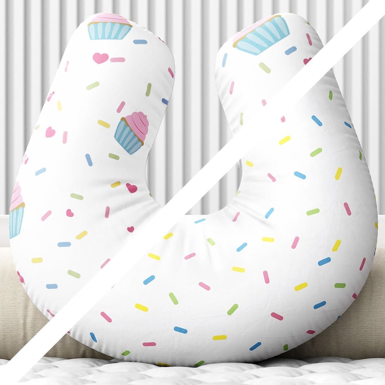 Almofada Amamentação Dupla Face Granulado Colorido