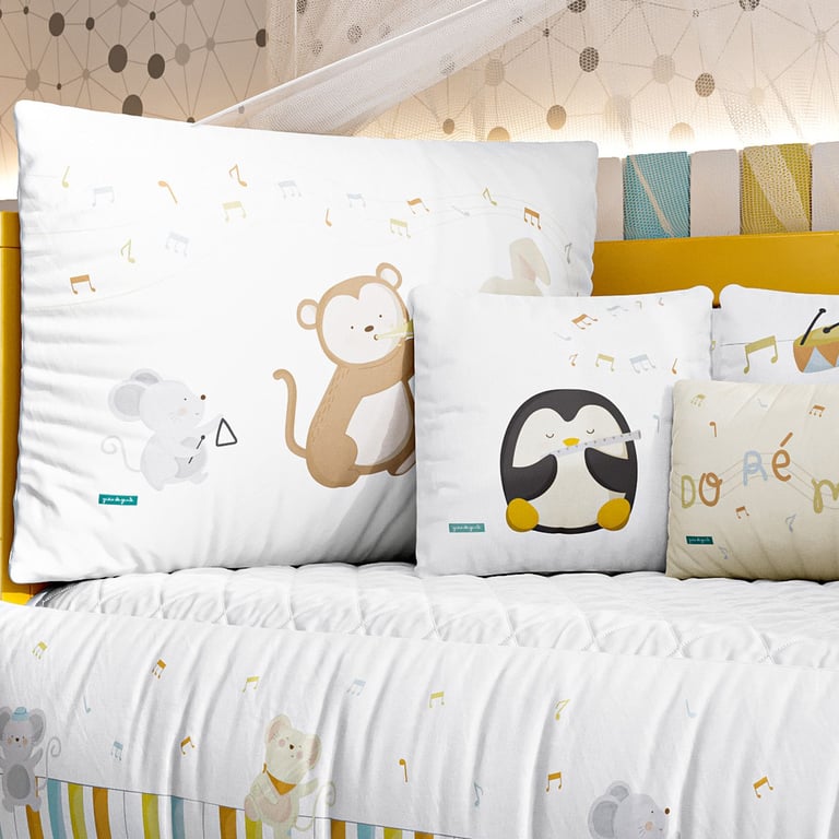 Kit Berço Bichinhos Do Ré Mi