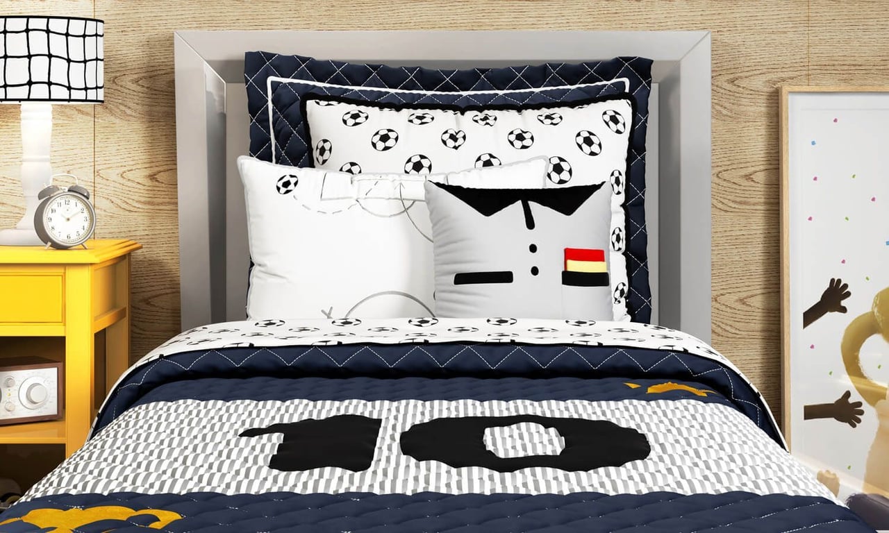 Edredom Infantil Solteiro Camisa 10 — vista alternativa