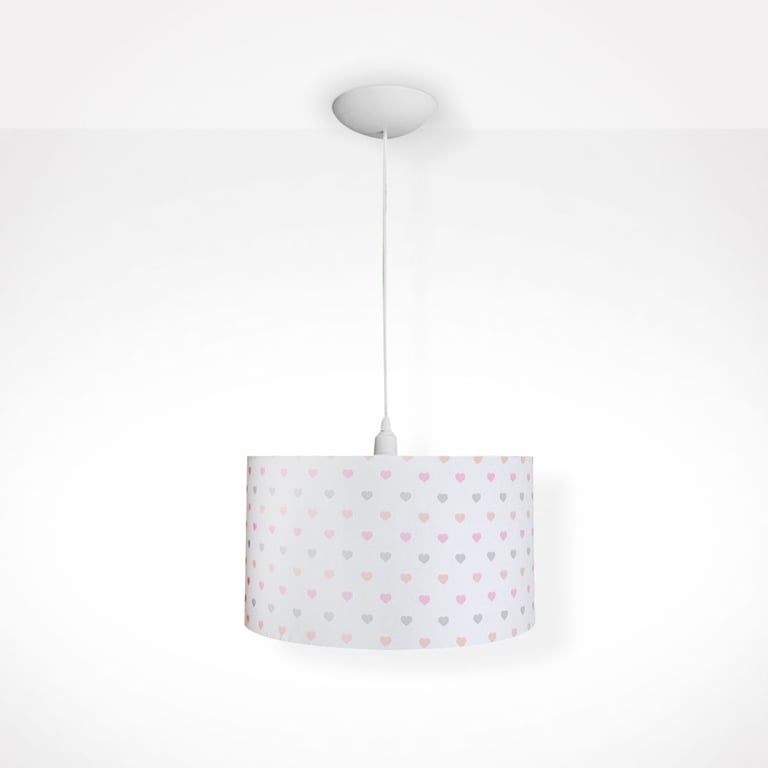 Luminária Pendente Chuva de Amor Rosa