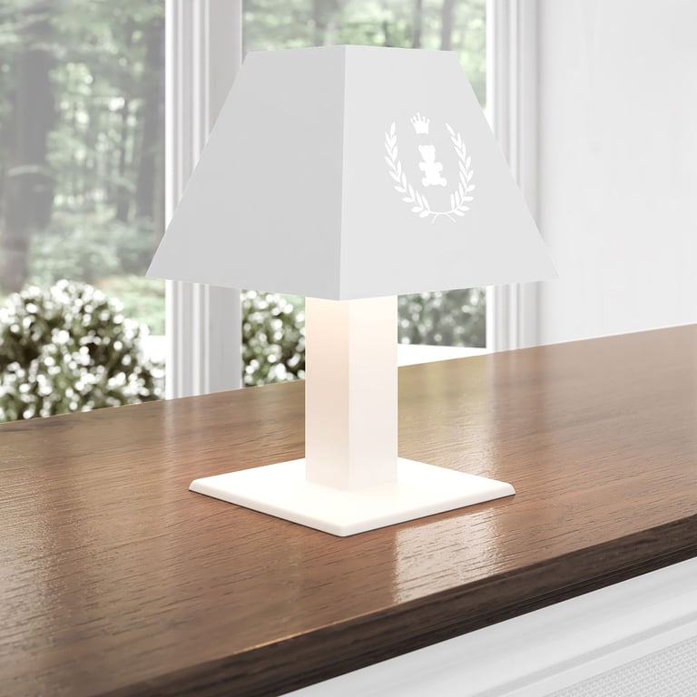 Abajur MDF Urso Realeza