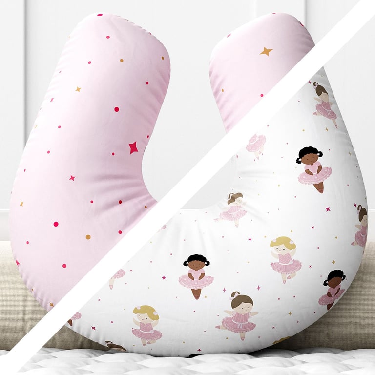 Almofada Amamentação Dupla Face Bailarinas Baby