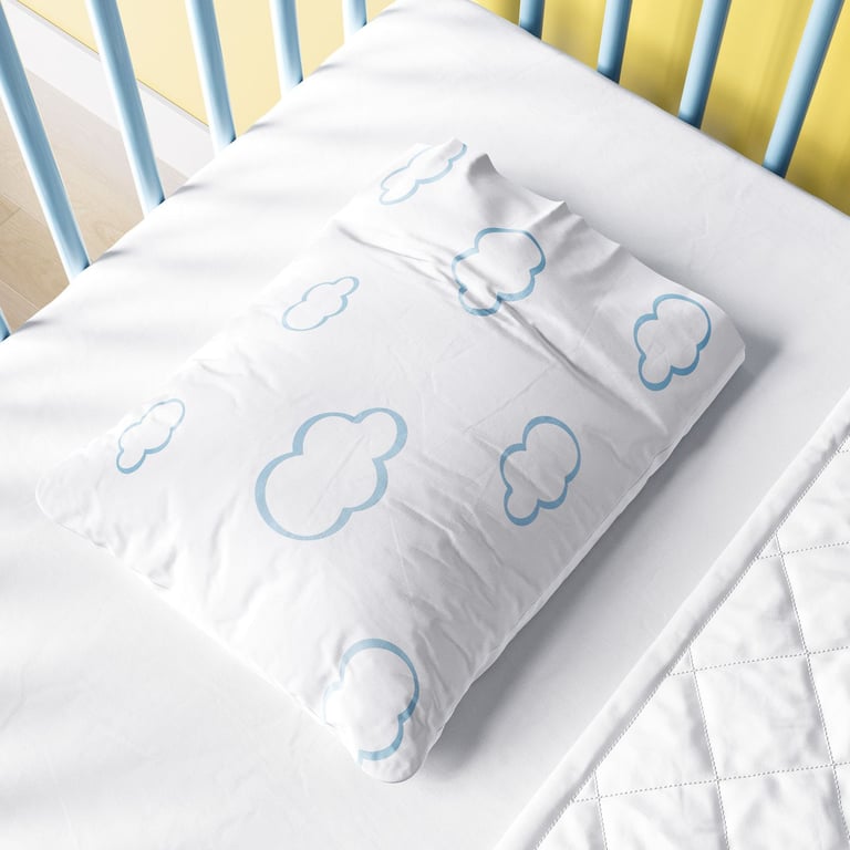 Fronha Bebê Nuvens Azul