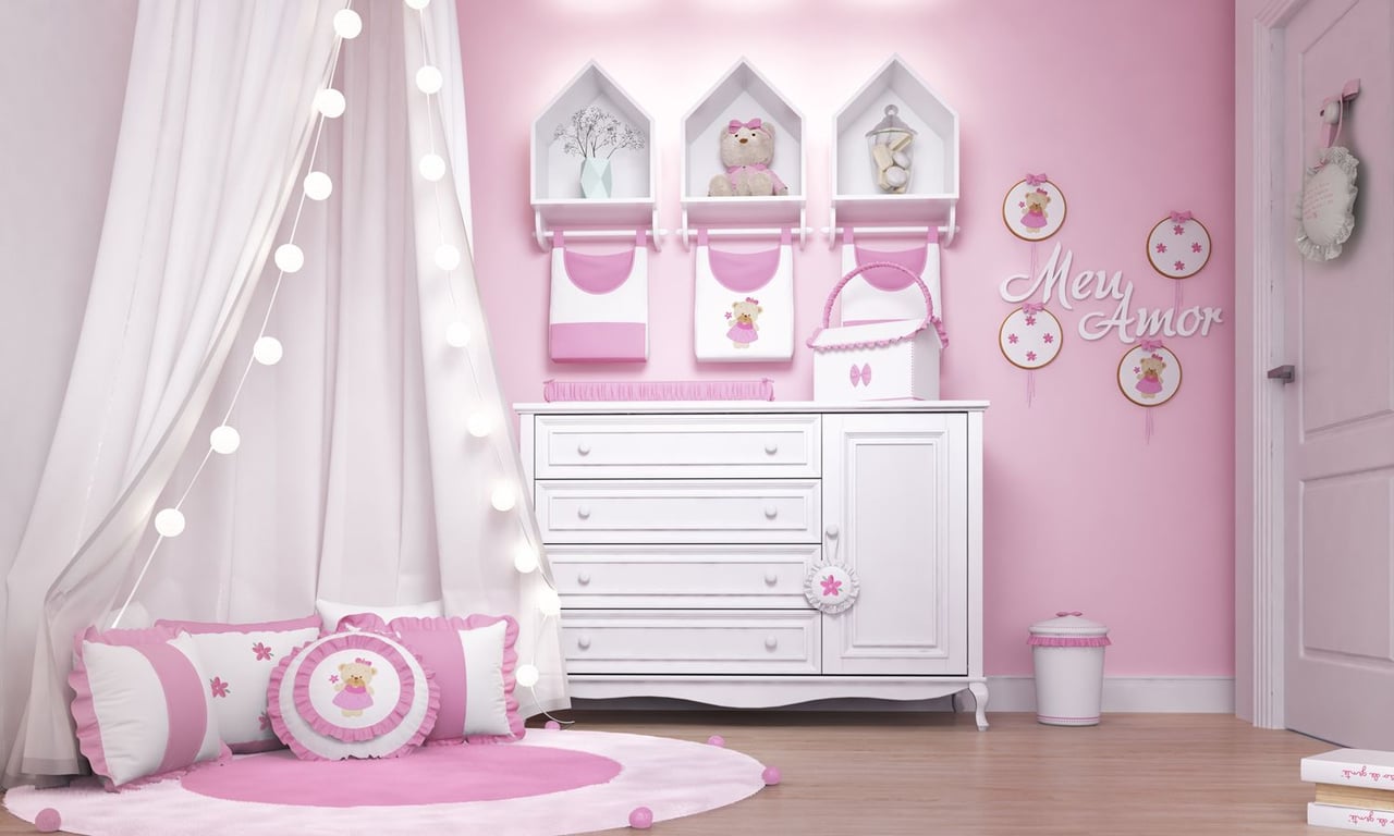 Porta Fraldas Varão Ursinha Bebê — vista alternativa