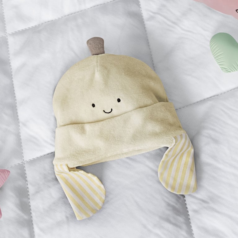Touca para Bebê Amiguinha Bananinha Tam P
