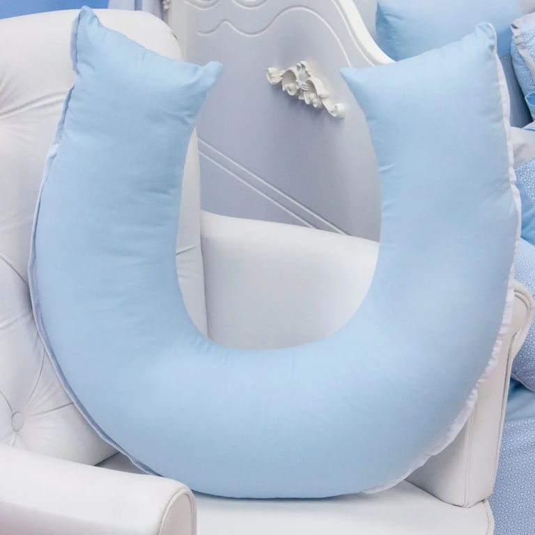 Almofada Amamentação Ursinho Travesso Azul