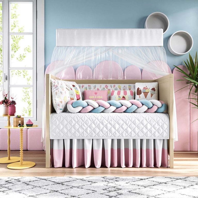 Kit Berço Trança Sorvetinho Colorê — vista alternativa