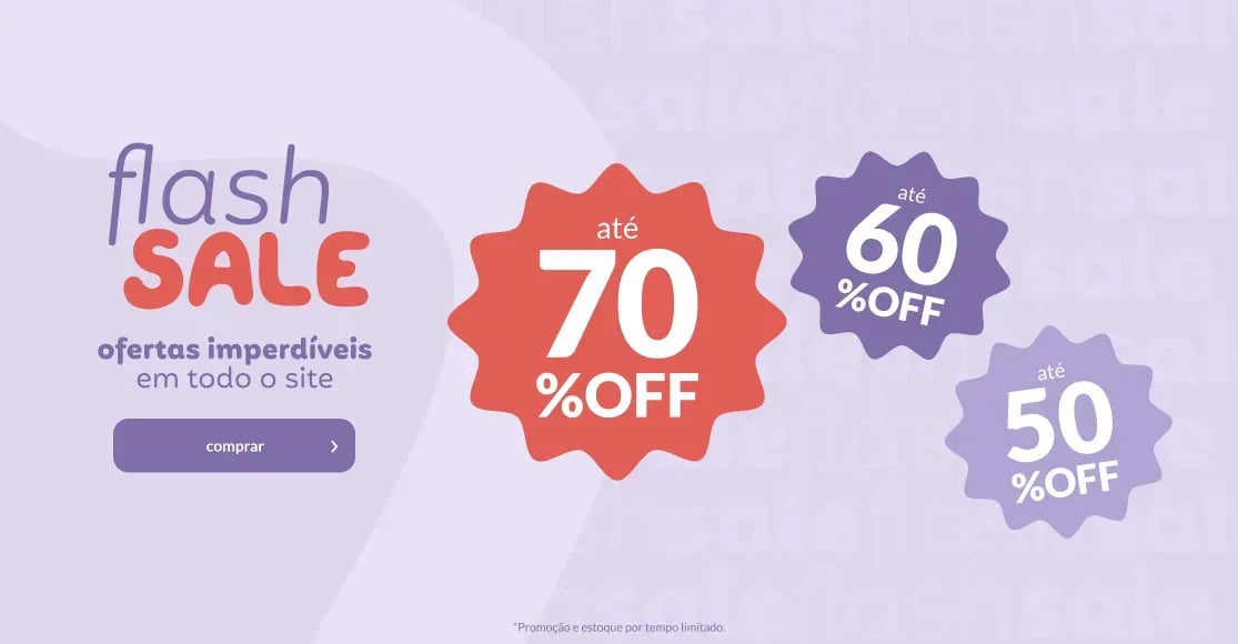 Flash Sale - Até 70% OFF