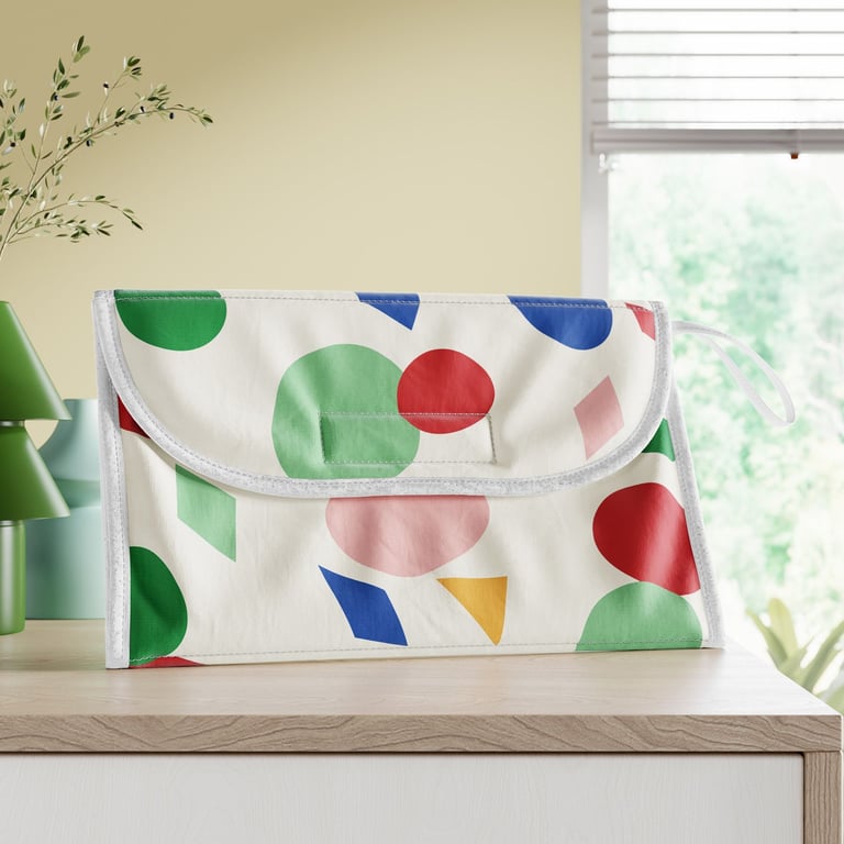 Trocador de Fraldas Portátil Geométrico Moderno — vista alternativa