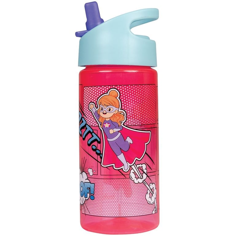 Garrafa Infantil Com Canudo Super-Heroínas — vista alternativa