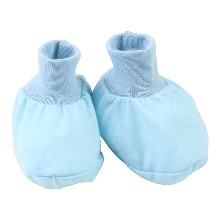 Kit Sapatinho Chumbinho Liso Azul