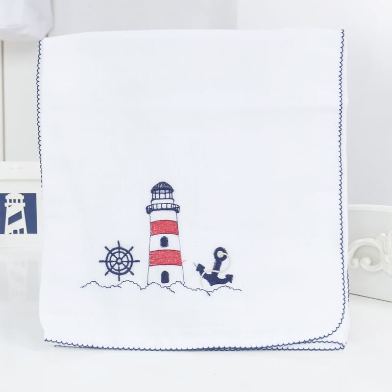 Toalha Fralda Luxo Marítimo
