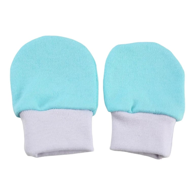 Luva Bebê Chutinho Suedine Liso Azul