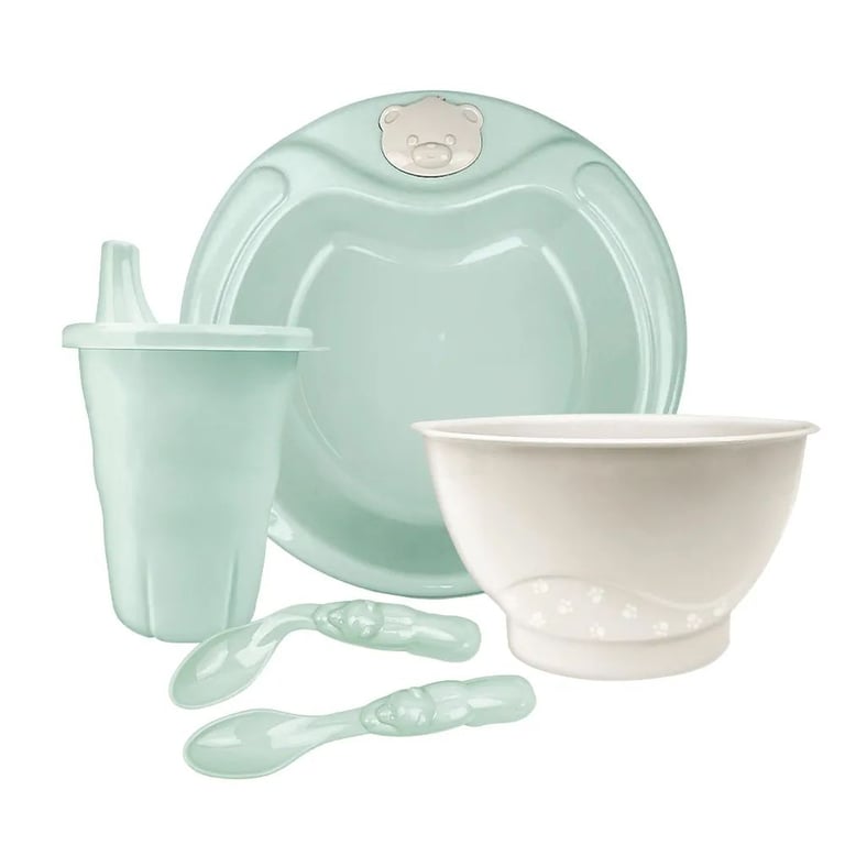 Kit Refeição Urso Rosa