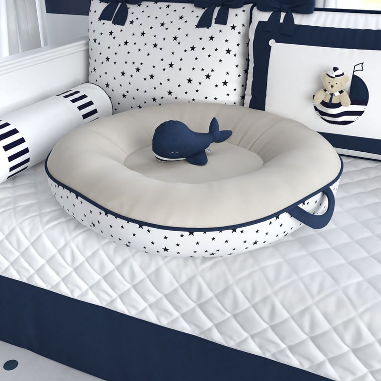 Ninho Estrelinhas Azul Marinho 75cm