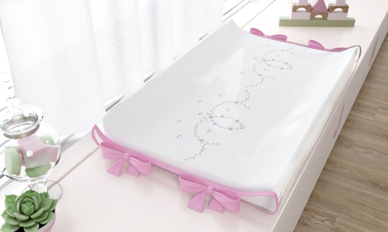 Trocador de Fraldas Americano Alice Rosa — vista alternativa