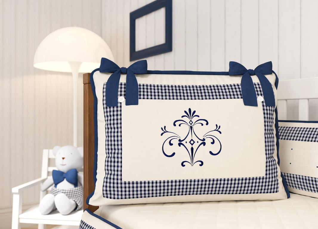 Kit Berço Petit Xadrez — vista alternativa