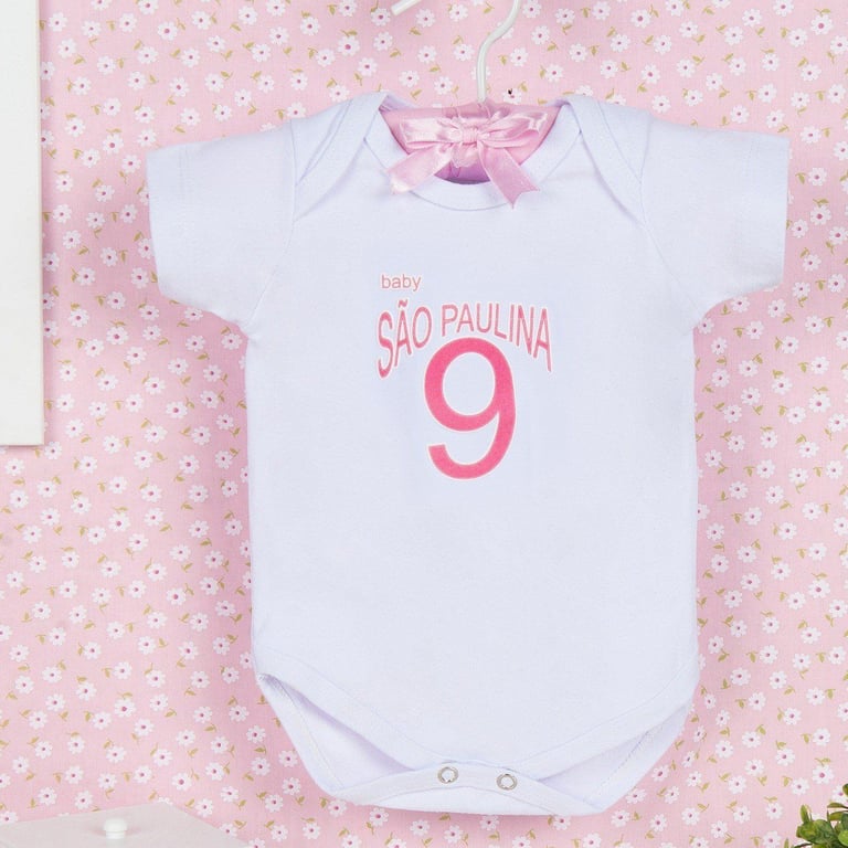Body Manga Curta São Paulina Branco Tam G