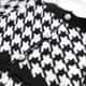 Saída Maternidade Tricot Jacquard Pied de Poule Preto 03 Peças - imagem 4