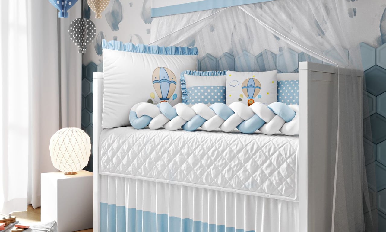 Kit Berço Trança Leãozinho no Balão — vista alternativa