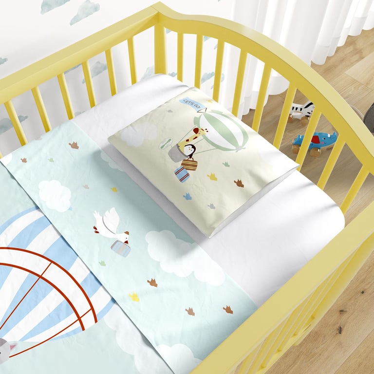 Jogo de Lençol Berço Bichinhos no Balão 3 peças — vista alternativa