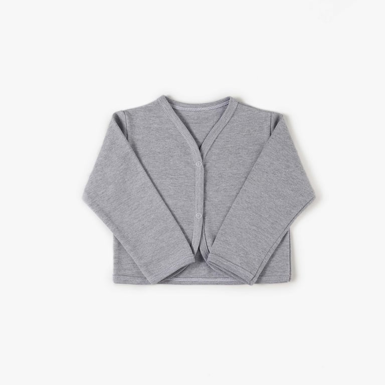 Casaquinho Comfort em Algodão Egípcio Azul Bebê