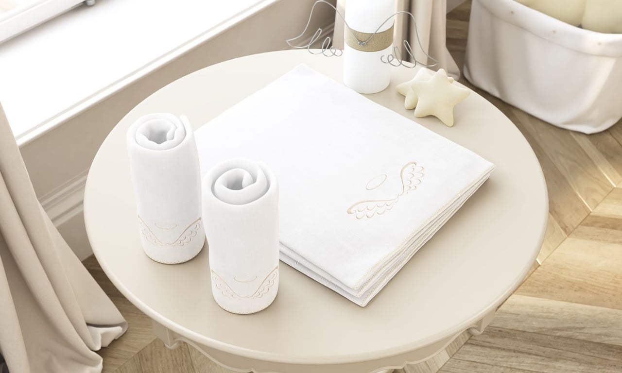 Jogo de Fraldas Ombro Anjo com 5