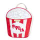 Mochila Infantil Pipoca Branco e Vermelho 27cm - imagem 6
