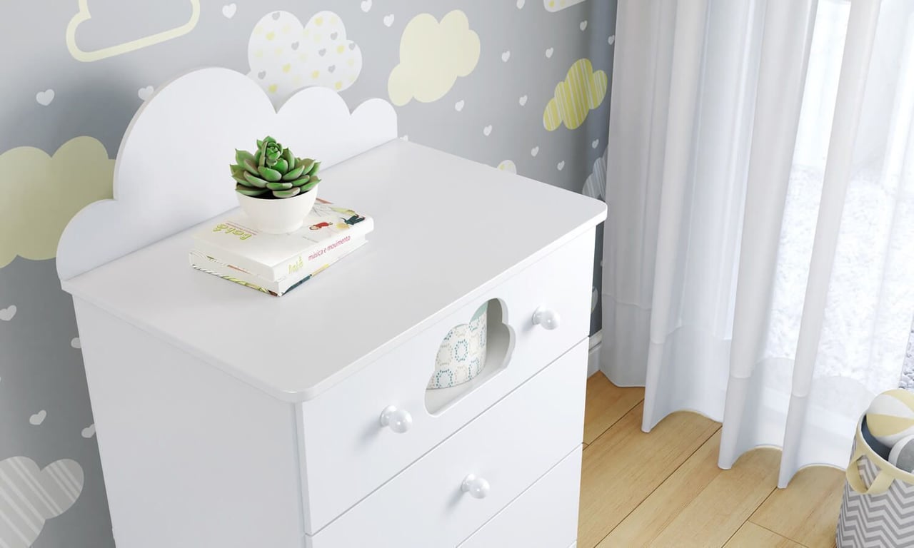 Cômoda 4 Gavetas Nuvem — vista alternativa