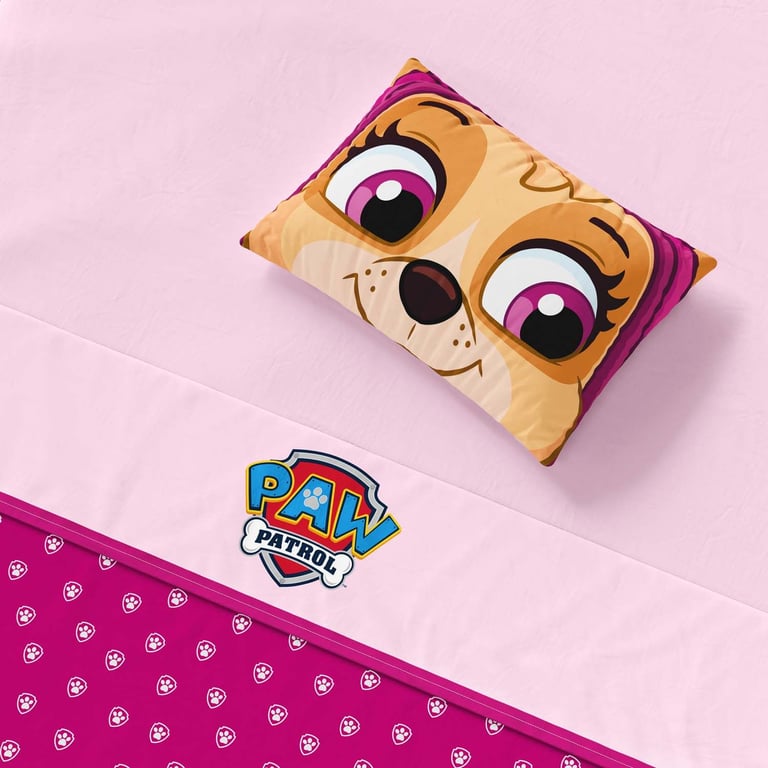 Jogo de Lençol Mini Cama Patrulha Canina