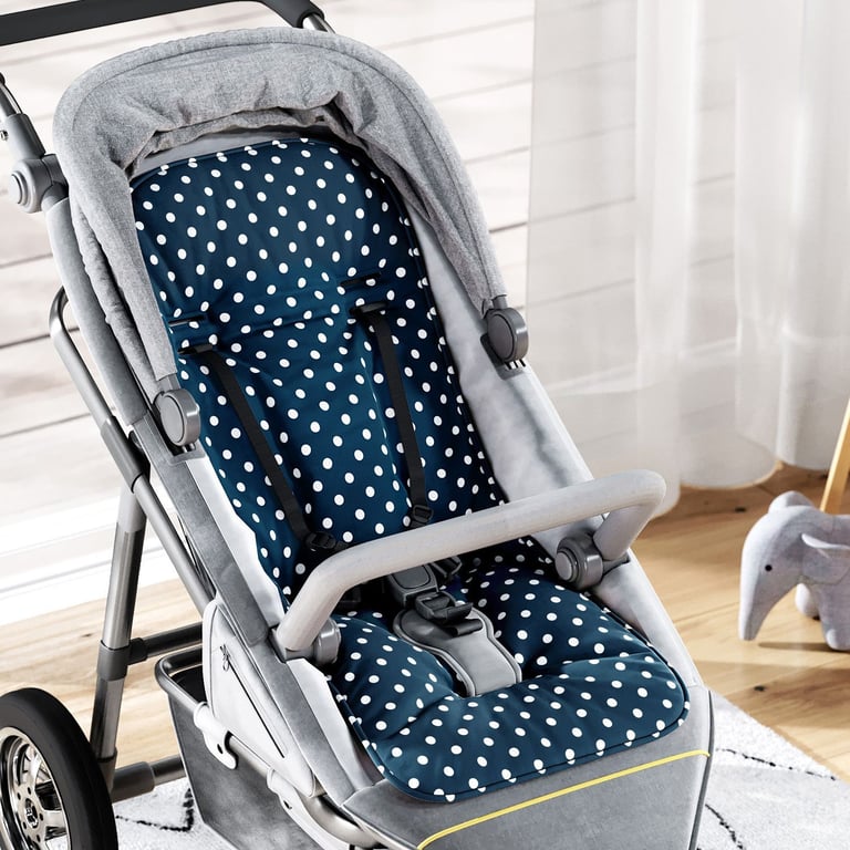 Capa de Bebê Conforto com Protetor de Cinto Poá Verde