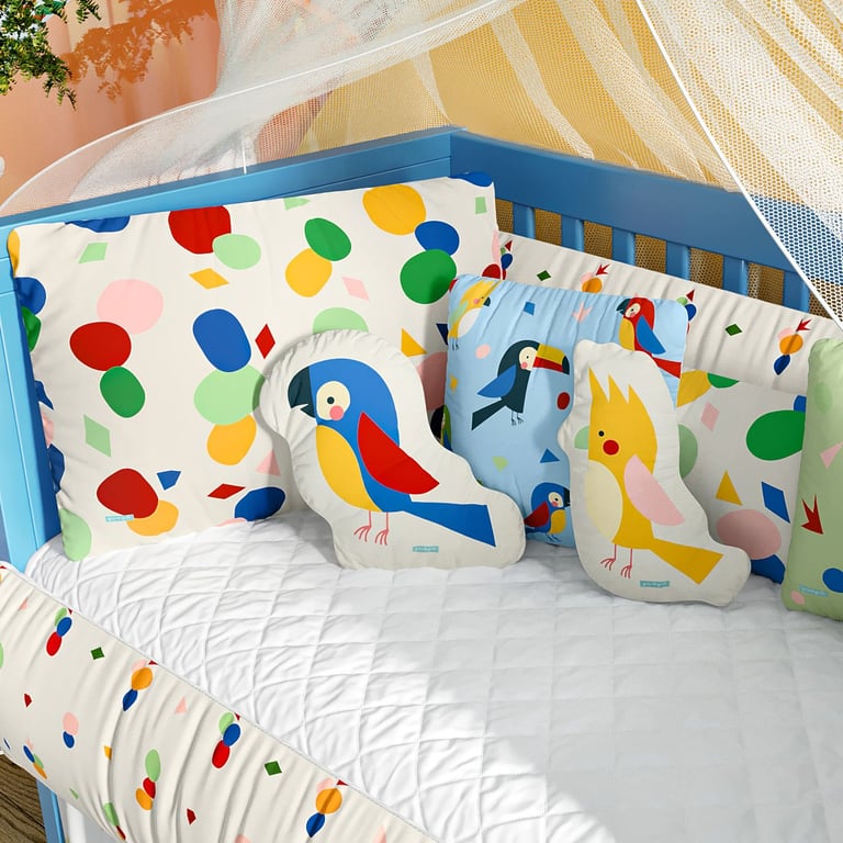 Kit Berço Colorido Passarada — vista alternativa