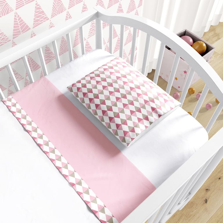 Jogo de Lençol Berço Losango Azul 3 peças — vista alternativa