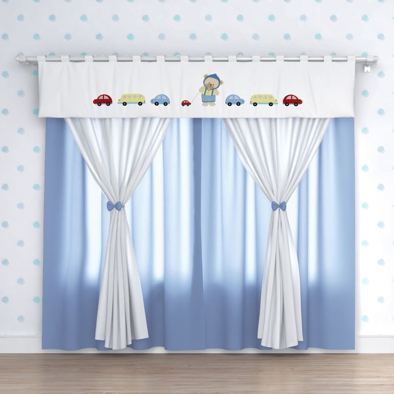 Cortina Ursinho Bebê 1,50m