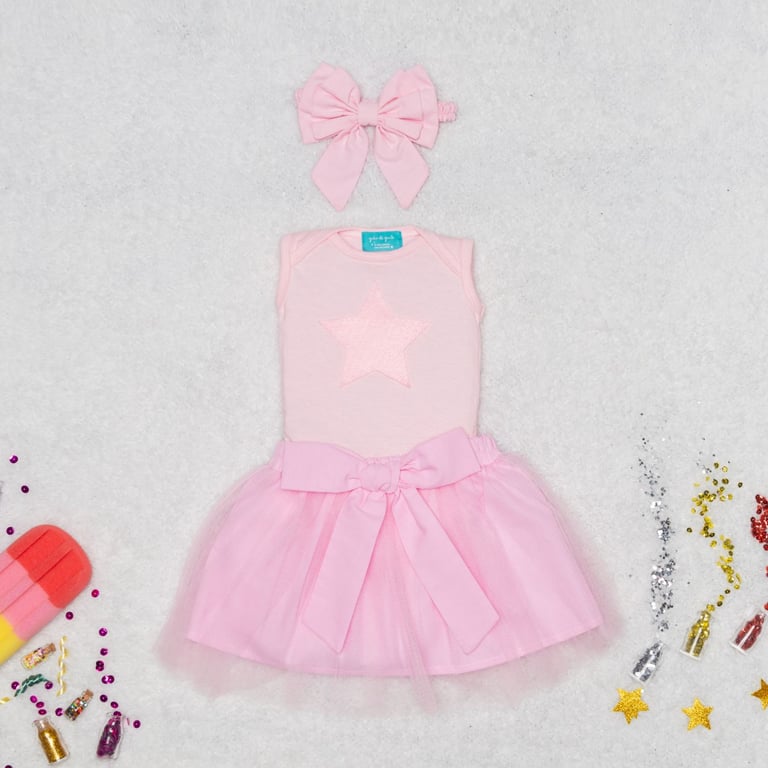 Fantasia Bailarina Bebê 3 Peças